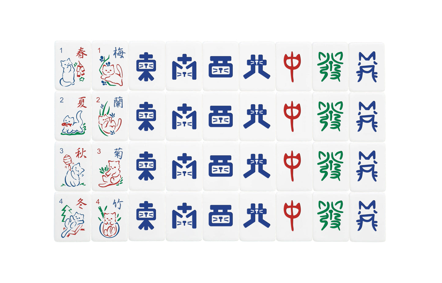 Cat Mahjong Set