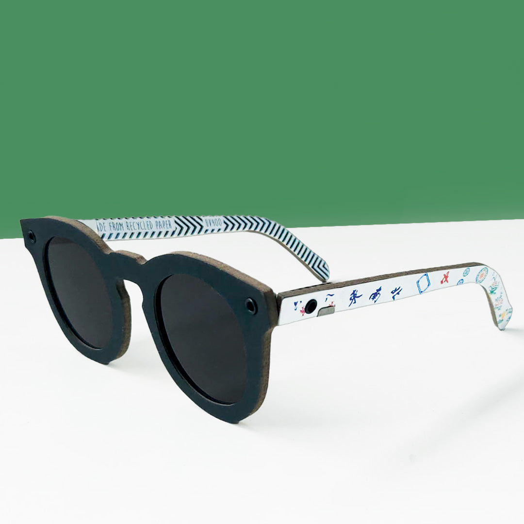 Mahjong Print Paper Sunglasses