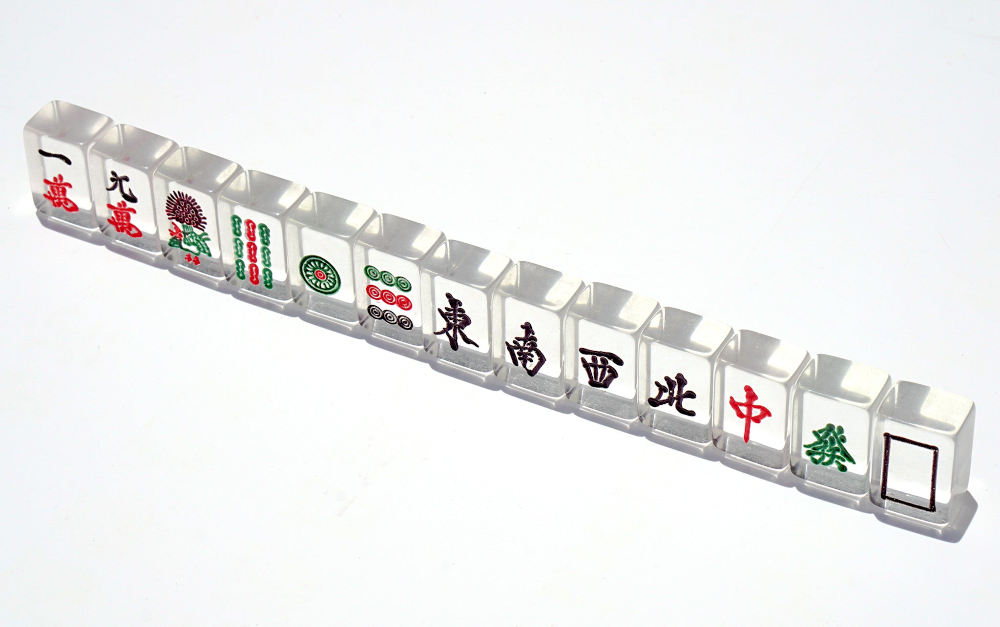 Transparent Japanese Mahjong Set Glocal Mahjong